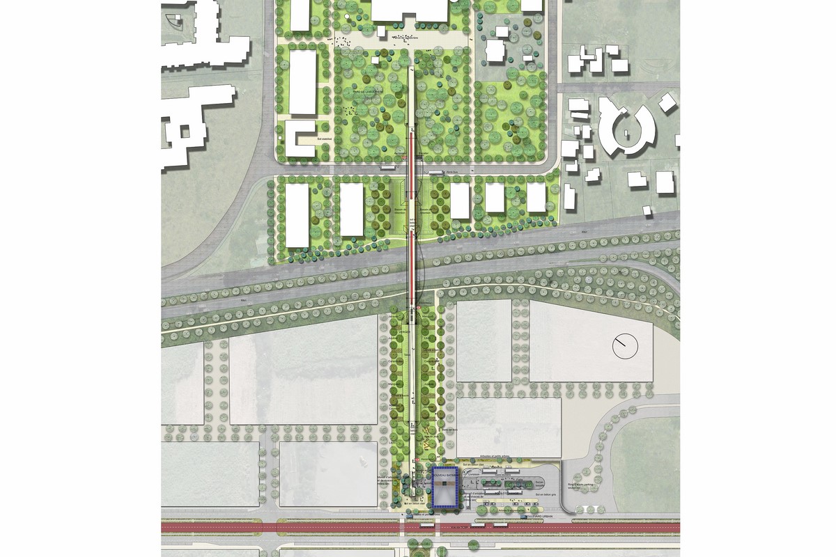 Pôle d’échanges et passerelle