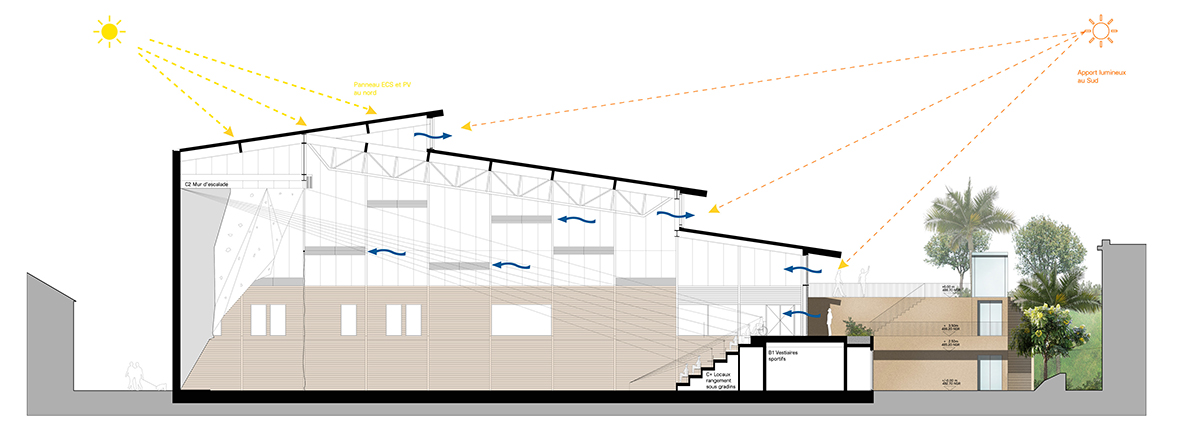 Gymnase et plateau sportif